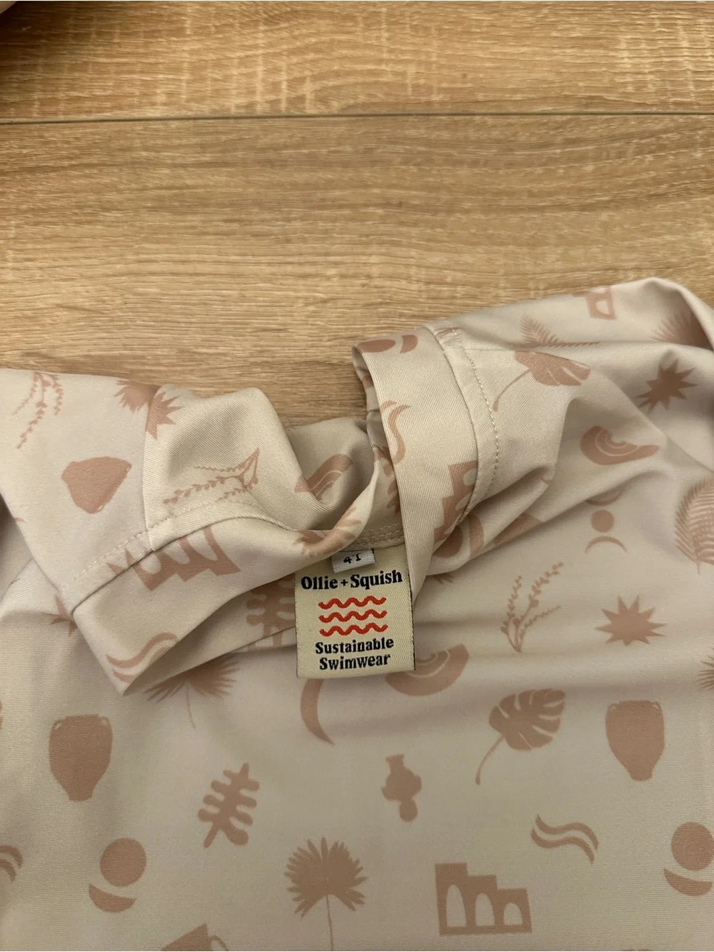 Ollie + Squish Kids Long-Sleeve Rashguard Set - Oasis Print
